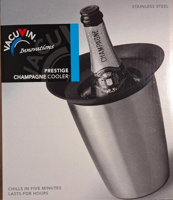 Vacuvin Prestige Champagne koeler - Nieuw, Huis en Inrichting, Woonaccessoires | Wijnrekken, Nieuw, Minder dan 50 cm, Metaal, Minder dan 5 flessen