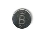 België (in doosje), 250 Frank 1976 VL, met sterrenrand., Postzegels en Munten, Munten | België, Zilver, Ophalen of Verzenden, Losse munt