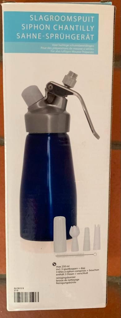Slagroomspuit  max 250ml – NIEUW, Huis en Inrichting, Keuken | Keukenbenodigdheden, Nieuw, Ophalen