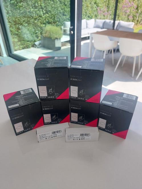 6 Inbouwspots Deltalight Deep Varo IP + 2 LED power supplys, Huis en Inrichting, Lampen | Spots, Nieuw, Led, Ophalen