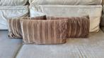 3 sierkussens velvet bruin 50x30 cm, Huis en Inrichting, Woonaccessoires | Kussens, Ophalen of Verzenden, Nieuw, Bruin, Rechthoekig