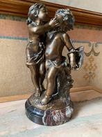 Amour en statue vintage plein bronze 47 cm de haut, Bronze, Enlèvement ou Envoi
