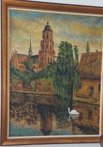 Schilderij Lier, Schillemans,  75x93cm, Ophalen