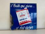 AVIA motor oil oud reclamebord, Reclamebord, Gebruikt, Ophalen of Verzenden