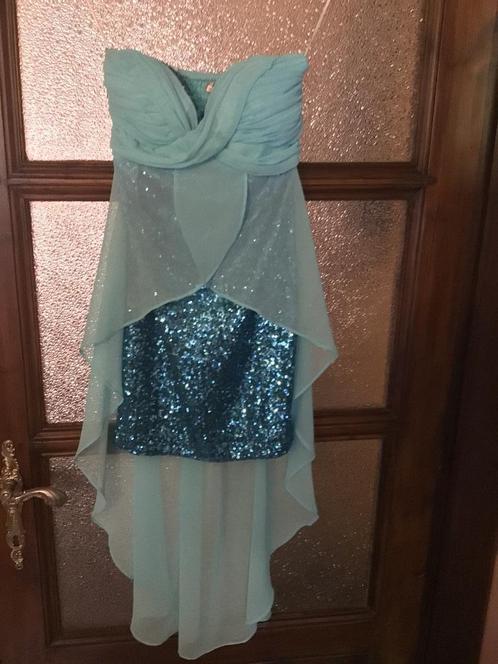 licht blauwe Glitter jurk gala kledij maat medium, Kleding | Dames, Jurken, Ophalen of Verzenden
