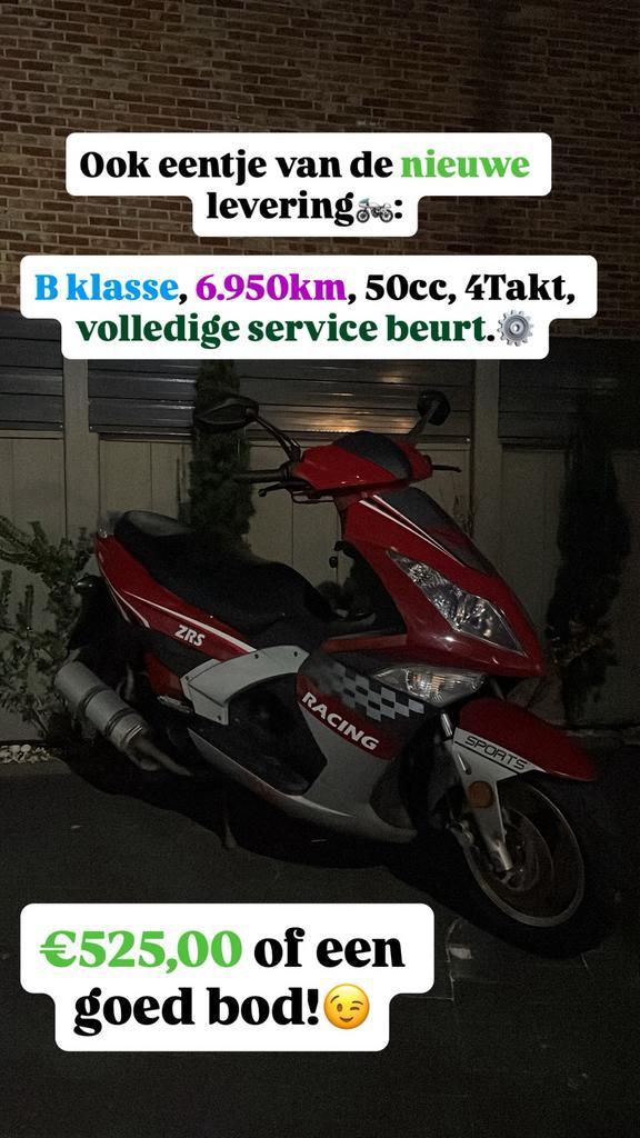 B klasse Scooter | 6.950km | 50cc | 4Takt | Race Uitvoering, Fietsen en Brommers, Brommers | Peugeot, Zo goed als nieuw, Overige modellen