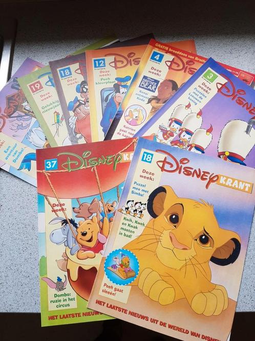 Set Vintage Disney Krant strips jaren '90, Verzamelen, Disney, Zo goed als nieuw, Donald Duck, Ophalen of Verzenden