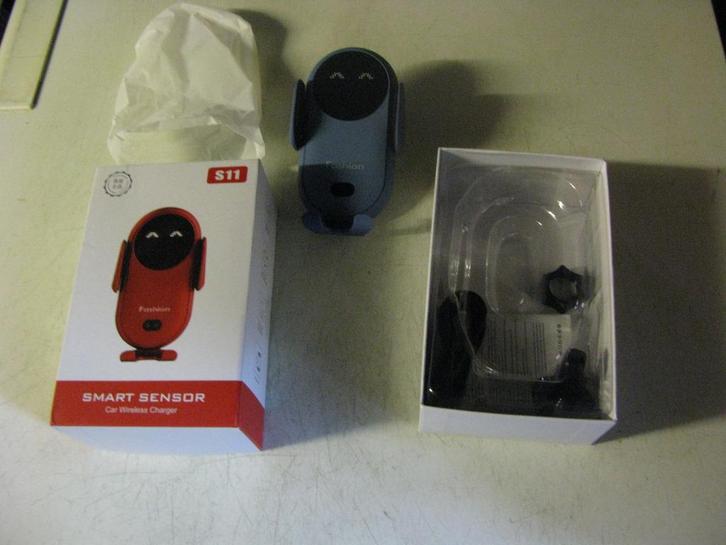 Draadloze autolaadstandaard met magnetische klem, Telecommunicatie, Telefoonhouders, Nieuw, Auto, Ophalen of Verzenden