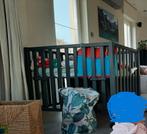Kinderpark met matras grijs - verstelbaar en met wieltjes, Kinderen en Baby's, Ophalen, Gebruikt, Vierkant, In hoogte verstelbaar