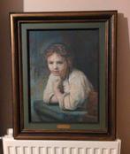 Jong meisje leunend op een vensterbank - Rembrandt van Rijn, Ophalen of Verzenden