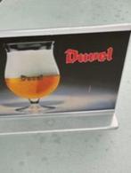 Duvel tafel reclame bord PVC oud, Reclamebord, Plaat of Schild, Duvel, Ophalen of Verzenden, Zo goed als nieuw