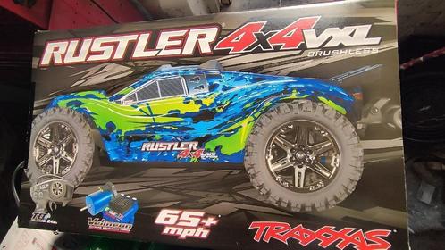 traxxas rustler 4x4, Hobby en Vrije tijd, Modelbouw | Radiografisch | Auto's, Gebruikt, Auto offroad, Elektro, Ophalen