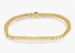 Bracelet en or 14carats serti de Diamants, Bijoux, Sacs & Beauté, Bracelets, Neuf, Enlèvement ou Envoi, Or, Or