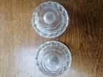 2 glazen kandelaars, Ophalen, Glas