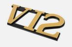JAGUAR XJS kofferbak logo Goud V12 badge BEC4717G achterkant, Ophalen of Verzenden, Nieuw, Jaguar