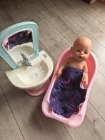 Pop met badje en wastafel, Kinderen en Baby's, Ophalen, Gebruikt