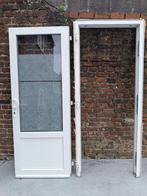 Porte d'entrée PVC BLANC, Bricolage & Construction, Vitres, Châssis & Fenêtres, Enlèvement, Utilisé, 160 cm ou plus, 80 à 120 cm