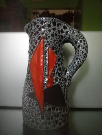 Vase Pichet Fat Lava Rétro Vintage Signé Vallauris Le Vaucou, Enlèvement