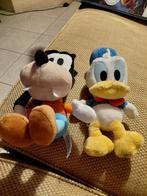 2x Disney figuren..knuffels Donald Duck en Goofy, Verzamelen, Ophalen of Verzenden, Donald Duck