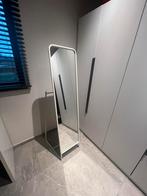 Miroir sur pied blanc avec crochets à vendre, Enlèvement, Utilisé