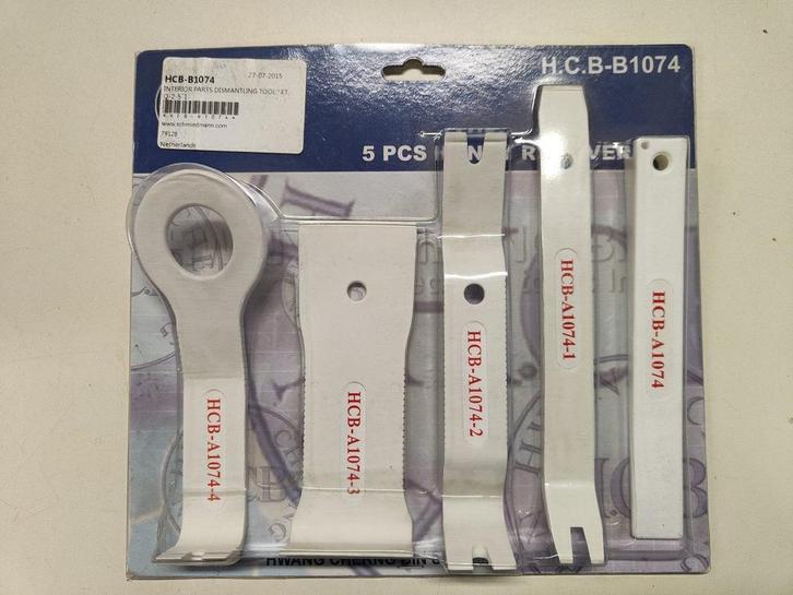 Deurpaneel bekleding verwijder gereedschap set 5 delig B1074, Autos : Pièces & Accessoires, Carrosserie & Tôlerie, Porte, Neuf