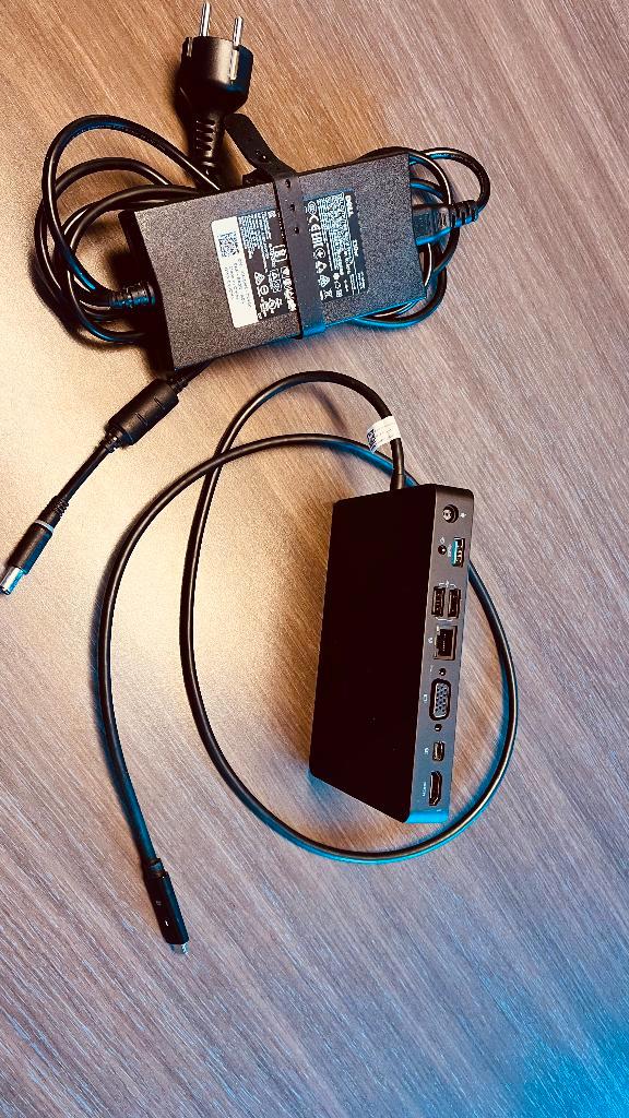 Station d'accueil Dell WD15 dock 180W + chargeur, Informatique & Logiciels, Stations d'accueil, Neuf, Station d'accueil, Portable
