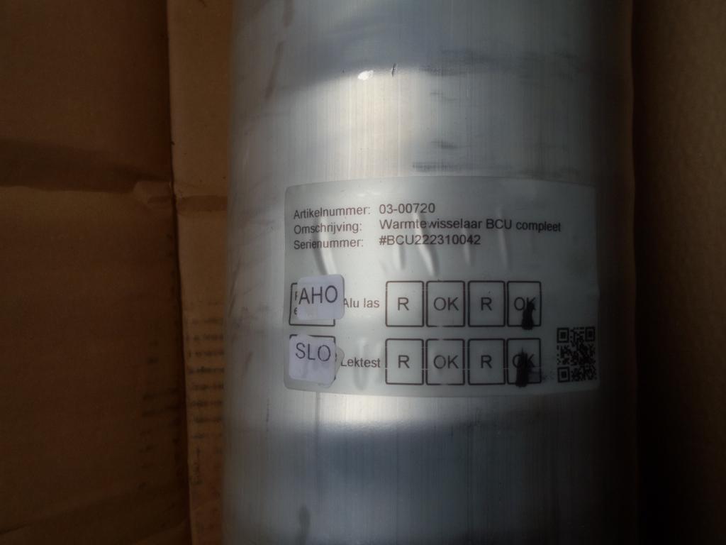 CUBE warmtewisselaar, Ophalen, Nieuw