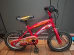 Kinderfiets Cars 14 inch, Ophalen, Gebruikt, Minder dan 16 inch, Zijwieltjes