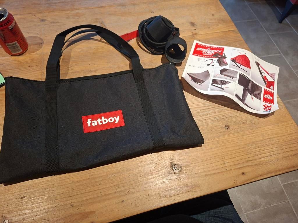 Fatboy the headdemock cover opbergtas plus opspandraad, Tuin en Terras, Ophalen, Opvouwbaar, Nieuw, Eenpersoons