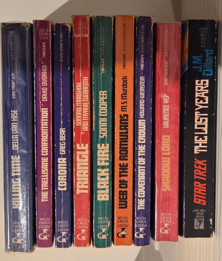 vintage Star Trek pocketboeken – mooie set voor verzamelaars, Boeken, Overige Boeken, Gelezen, Ophalen of Verzenden
