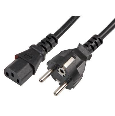 C13 Voedingskabel Apparaatstekker PC Recht 1,80 meter Zwart, Computers en Software, Pc- en Netwerkkabels, Gebruikt, Ophalen of Verzenden