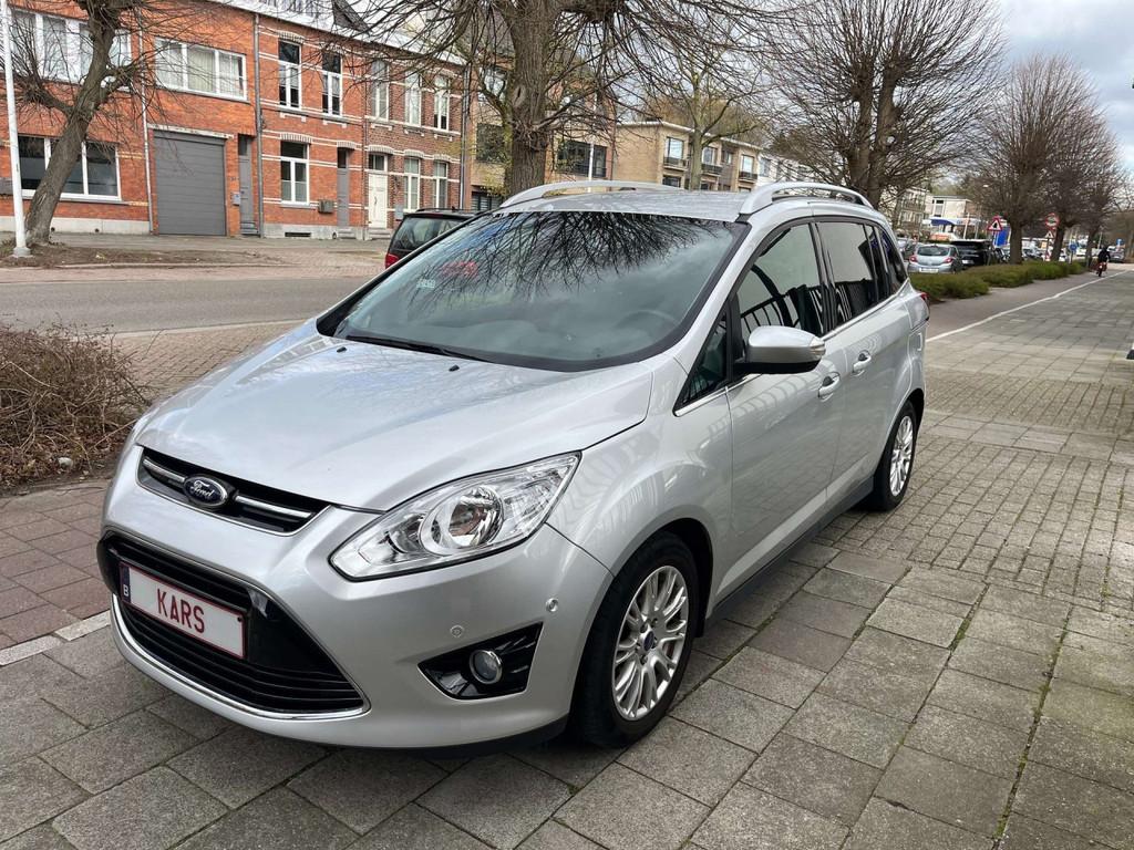 Ford Grand C-Max Titanium (bj 2012), Auto's, Ford, Voorwielaandrijving, 105 pk, Gebruikt, Zwart