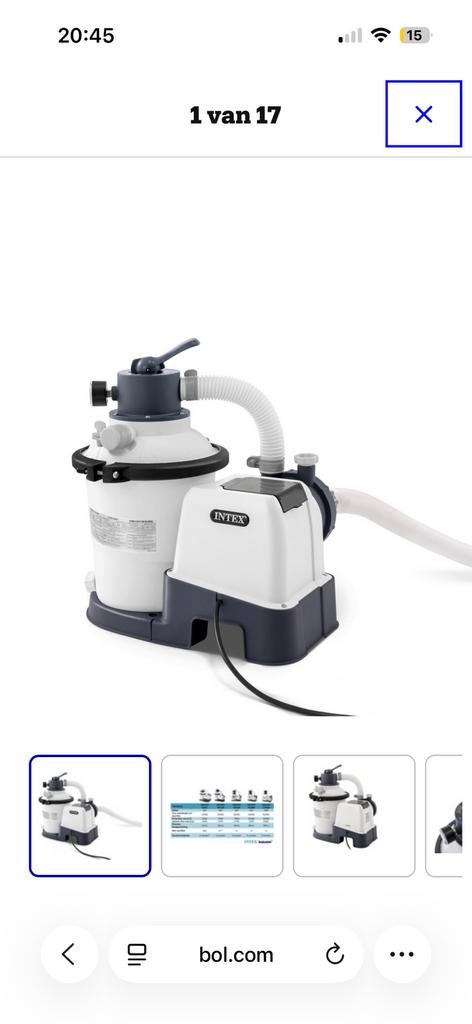 Zandfilter, Ophalen, Zo goed als nieuw