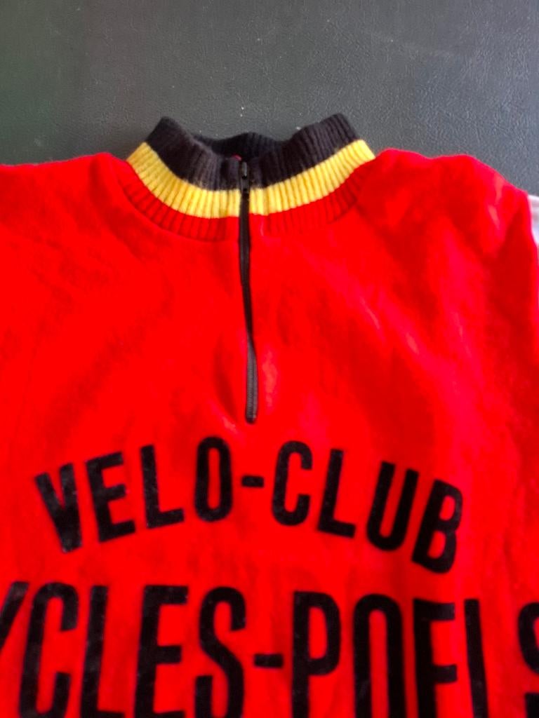 koerstruitje wielertrui retro velo nethennois vintage, Gebruikt, Overige maten, Ophalen of Verzenden, Alex sport