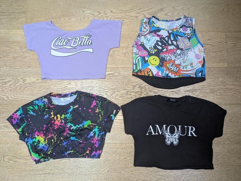 t-shirts courts / crop fille - taille 146 (11 ans), Enlèvement, Utilisé, Fille