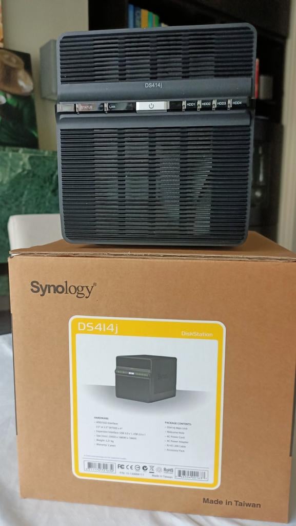 Synology DiskStation DS414j, Informatique & Logiciels, NAS, Enlèvement