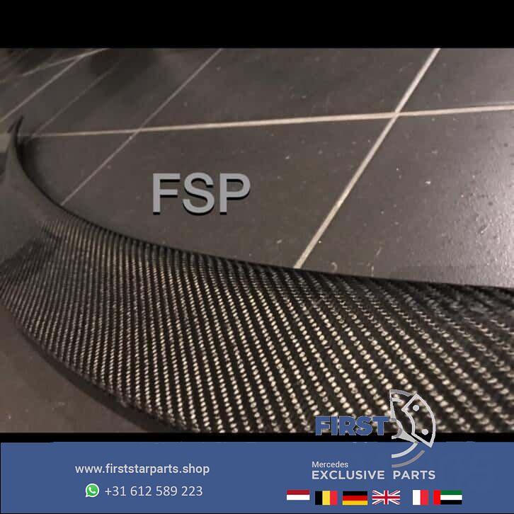 W205 C63 AMG S Carbon kofferbak spoiler XL 63 C Klasse 2018, Haillon arrière, Utilisé, -, -