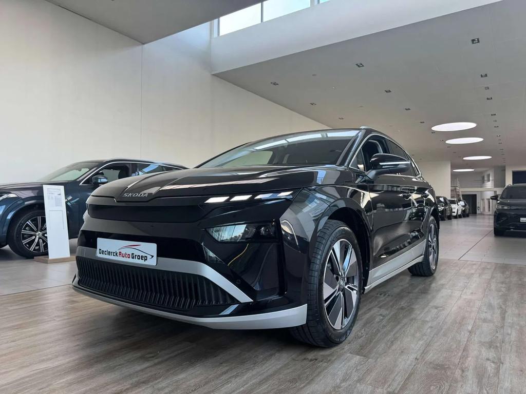 Skoda Enyaq 85 iV CORPORATE*SPLINTERNIEUW*STOCKWAGEN*TOPAANB, Zwart, Zwart, Elektrisch, Enyaq