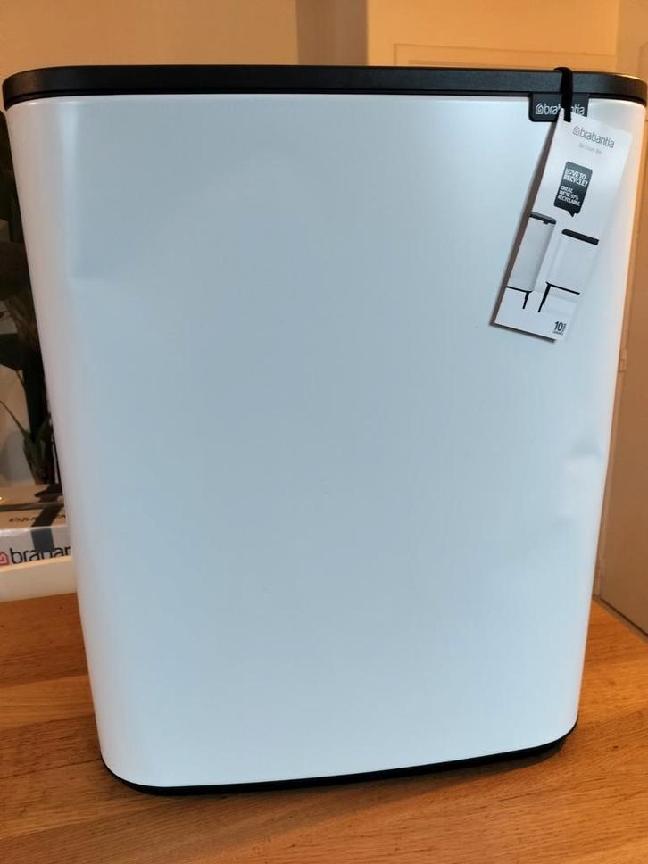 Brabantia Bo Touch wit 2x30 liter (kan 60liter) nieuw, Huis en Inrichting, Woonaccessoires | Prullenbakken, Nieuw, Metaal, 50 tot 75 cm