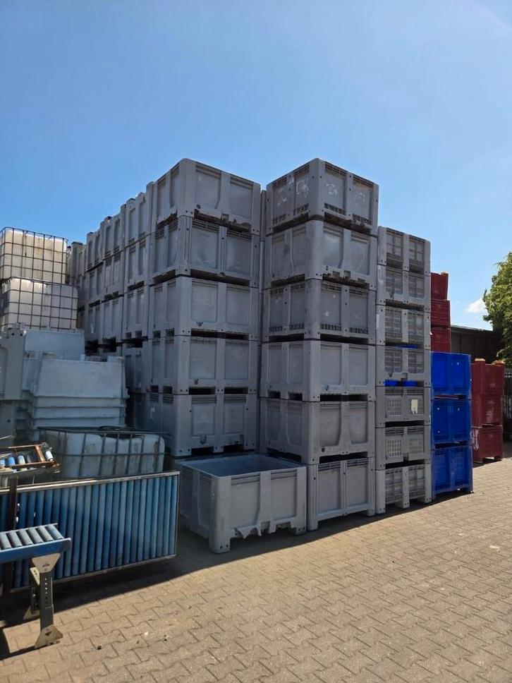 Partij palletboxen 120x100x76cm div. uitvoeringen gebruikt, Doe-het-zelf en Bouw, Kratten en Dozen, Gebruikt, Bak of Kist, 100 cm of meer