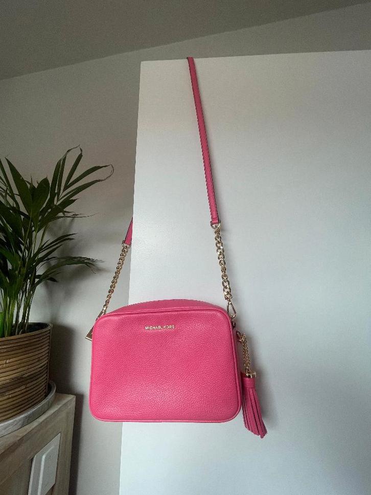 Michael Kors Jet Set handbag / crossbody in Camila Rose, Handtassen en Accessoires, Tassen | Damestassen, Zo goed als nieuw, Handtas