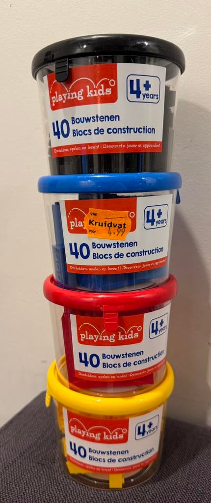 Playing kids bouwstenen, 4x40 stuks, Enlèvement, Comme neuf