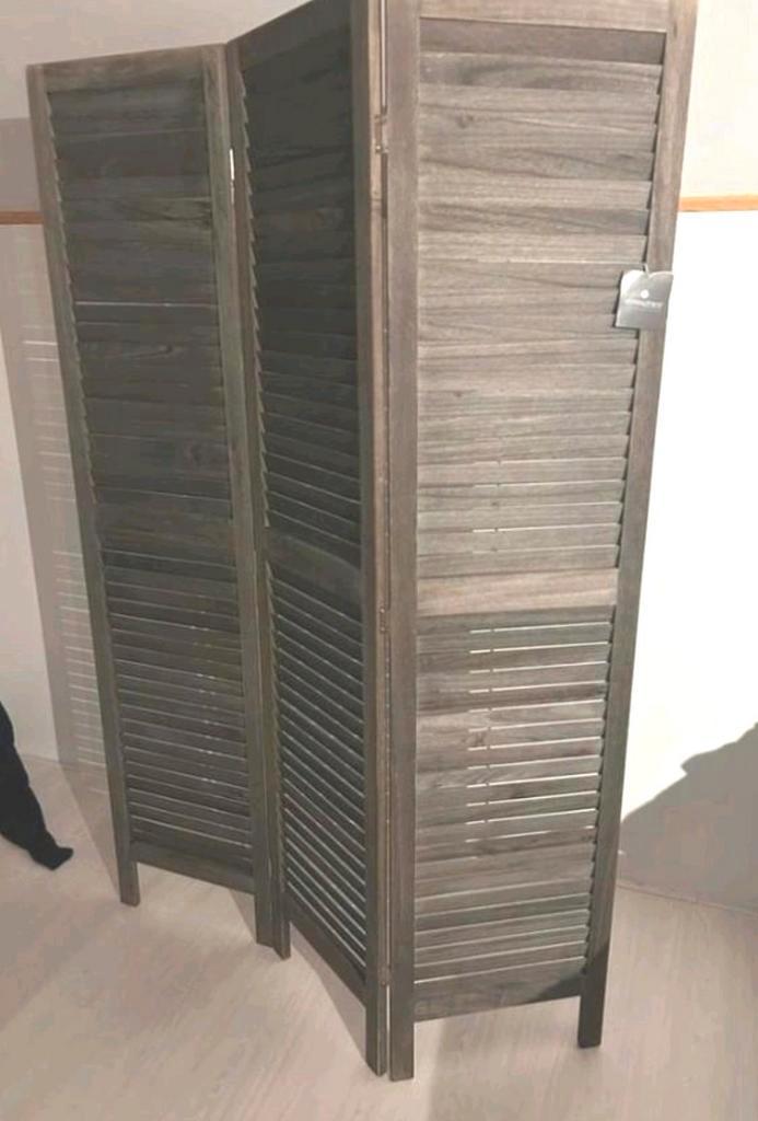 ⭐️ Joli paravent 3 pans 40 X6 X 170 cm Atmosphera bois gris, Maison & Meubles, Accessoires pour la Maison | Paravents d'intérieur