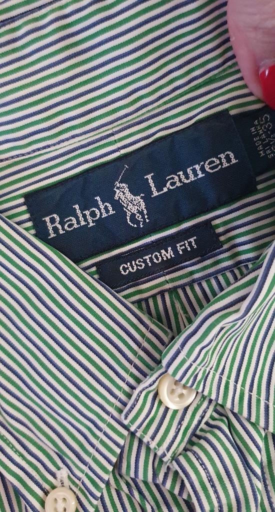 Herenhemd Ralph Lauren, Kleding | Heren, Overhemden, Verzenden, Zo goed als nieuw, Groen, Ralph Lauren