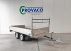Plateau dubbelasser 750kg keuringsvrij 158x310cm, Auto diversen, Aanhangers en Bagagewagens, Ophalen