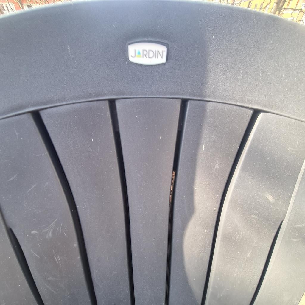 Tuintafel 184x163x73cm + 4 stoelen, Ophalen