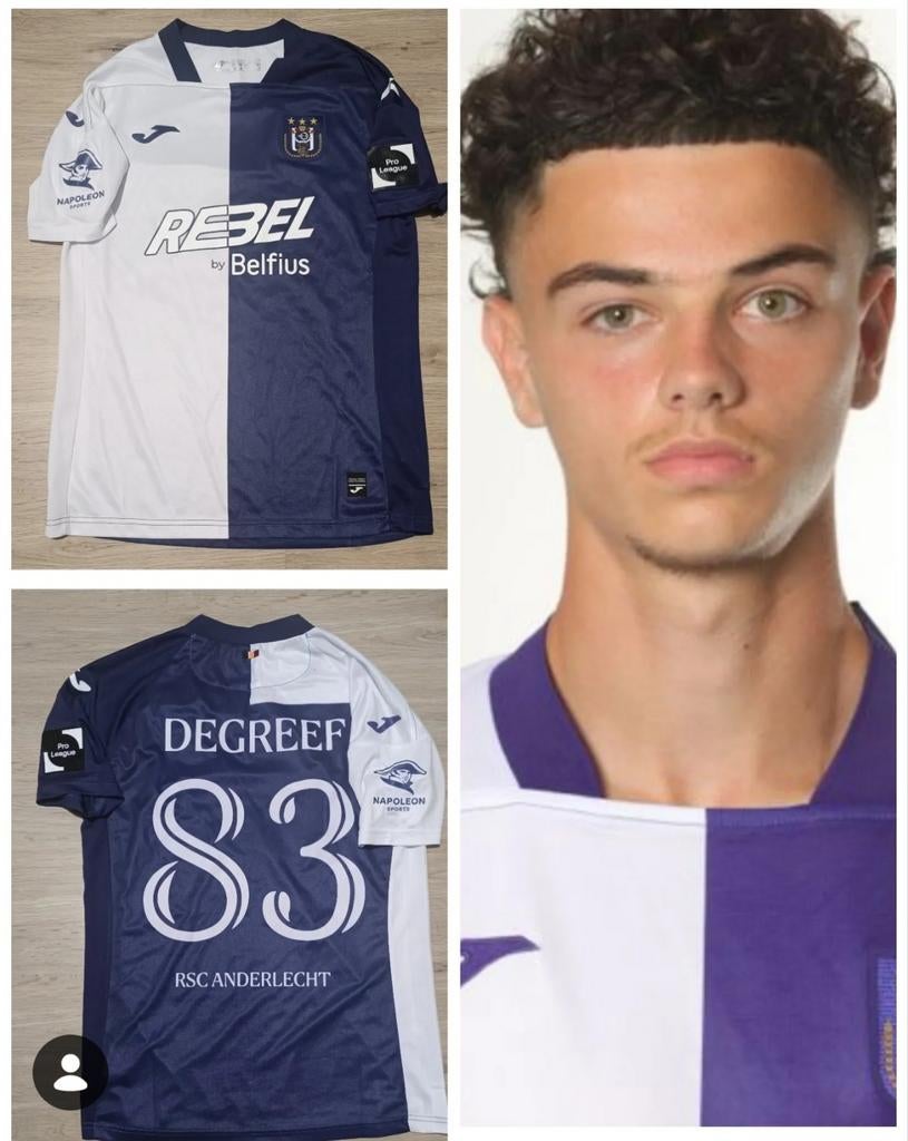 Maillot spécial RSCA Anderlecht shirt Degreef, Sport en Fitness, Voetbal, Ophalen of Verzenden, Shirt