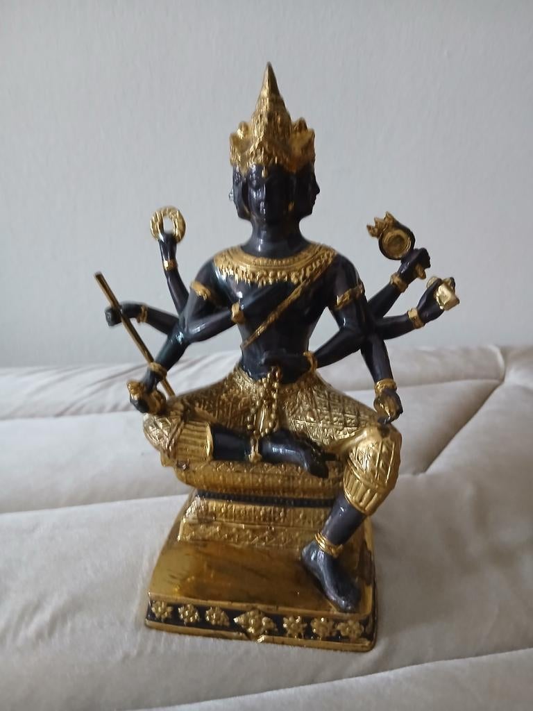 Statuette Phra Phrom (Brahma) Thaïlandaise - 4 Visages, Enlèvement ou Envoi