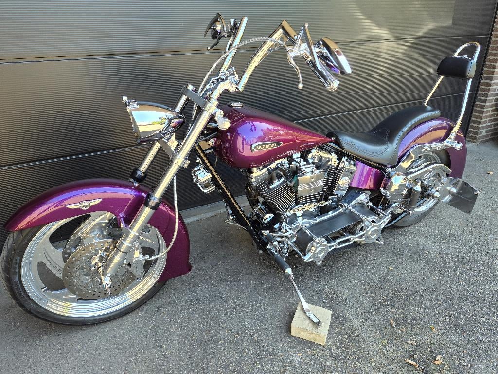 CUSTOM HARLEY SOFTAIL EVO 1340, Motos, Entreprise, Occasion, Plus de 35 kW, 2 cylindres