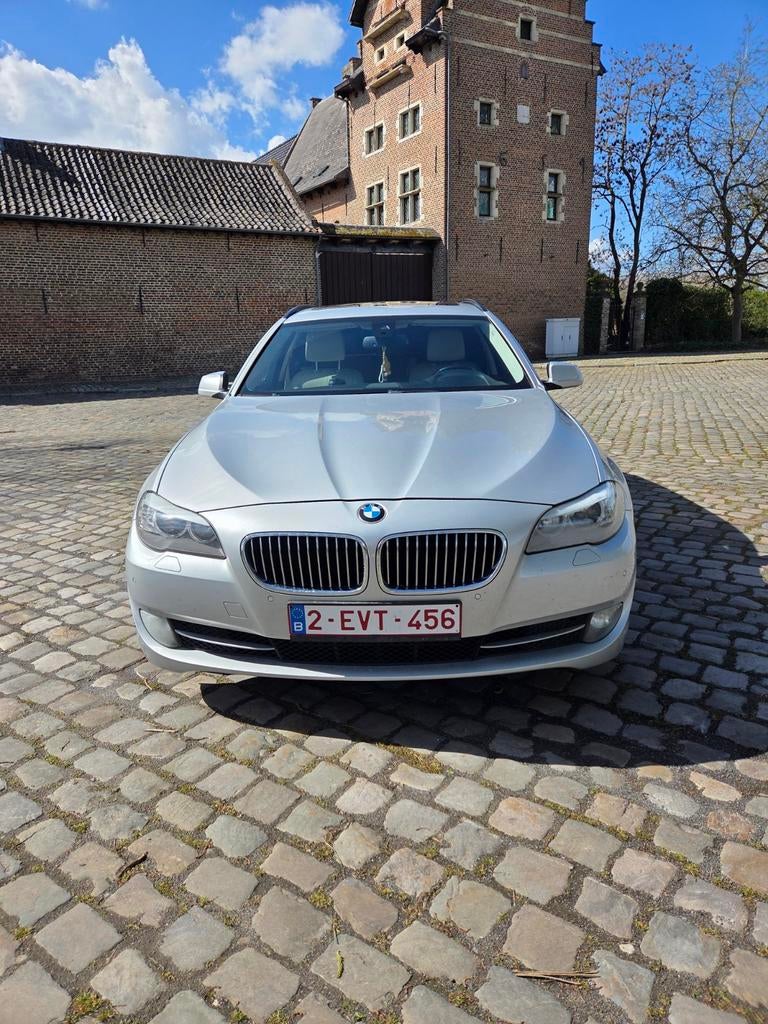 BMW 520D AUTOMAAT, Autos, BMW, Particulier, Série 5, Diesel, Euro 5, Break, 5 portes, Automatique, Argent ou Gris, Beige, Cuir